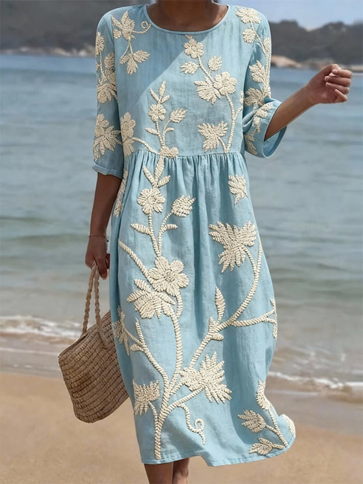 Gesa – Luftiges Strandkleid mit Blumenmuster – Bild 1