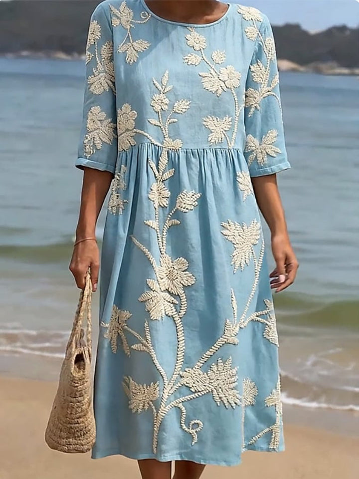 Gesa – Luftiges Strandkleid mit Blumenmuster – Bild 2