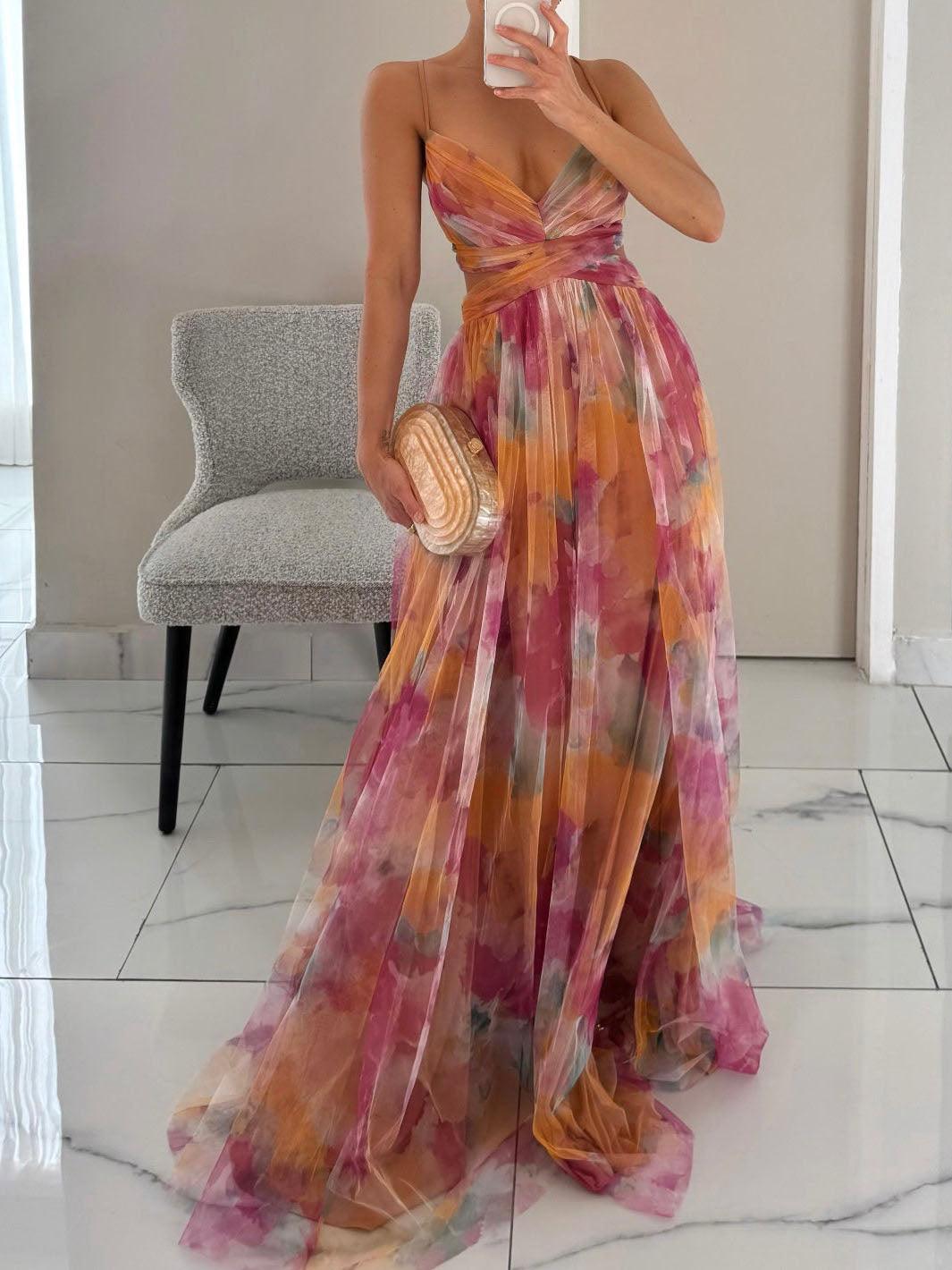 Antonia – Farbenfrohes Maxikleid – Bild 1