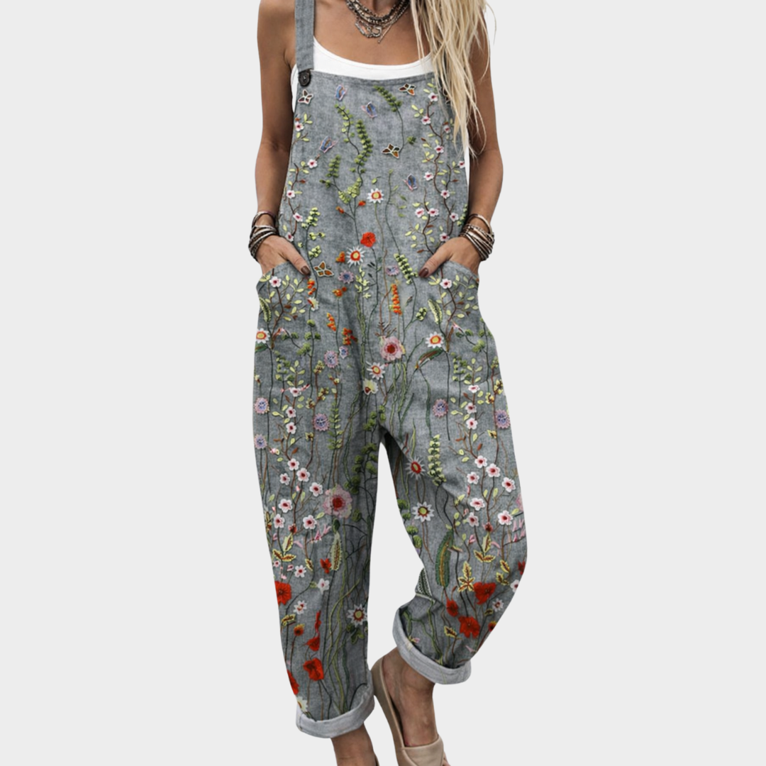 Alba – Latzhose mit Print – Bild 1