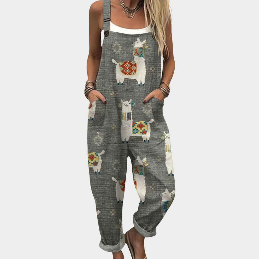 Gesa – Bedruckte Latzhose – Bild 1