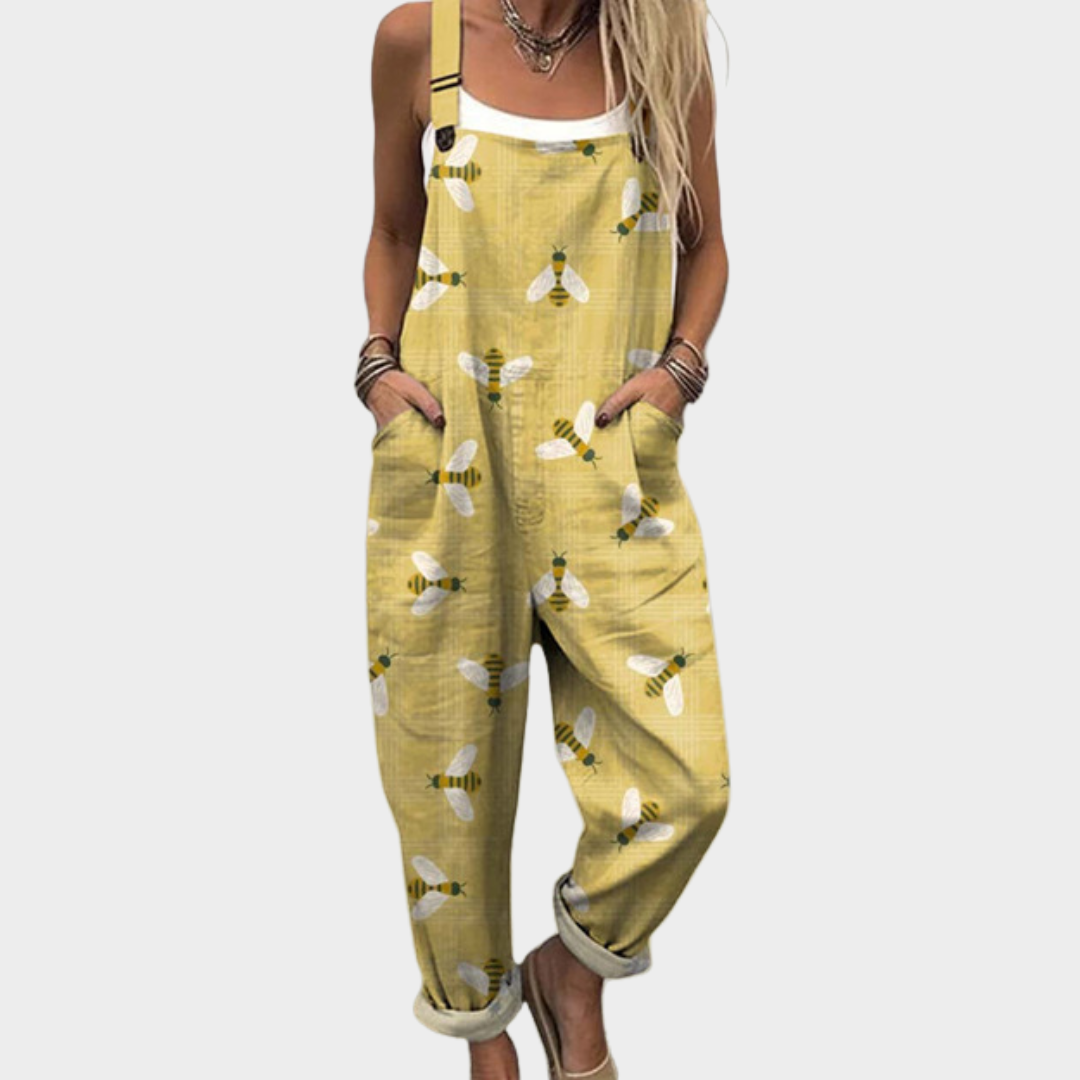 Elisa – Gemusterte Latzhose – Bild 1