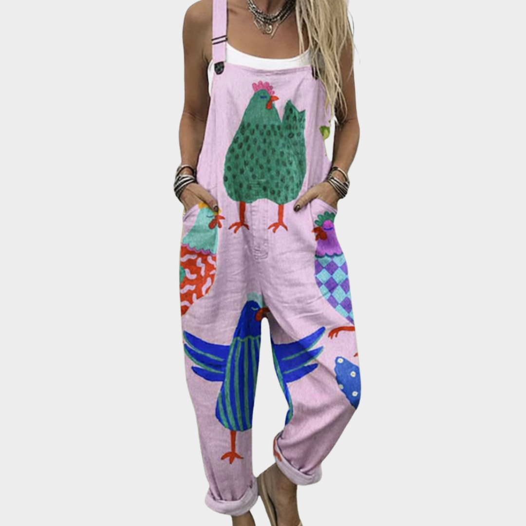 Merle – Bedruckte Sommerlatzhose – Bild 1