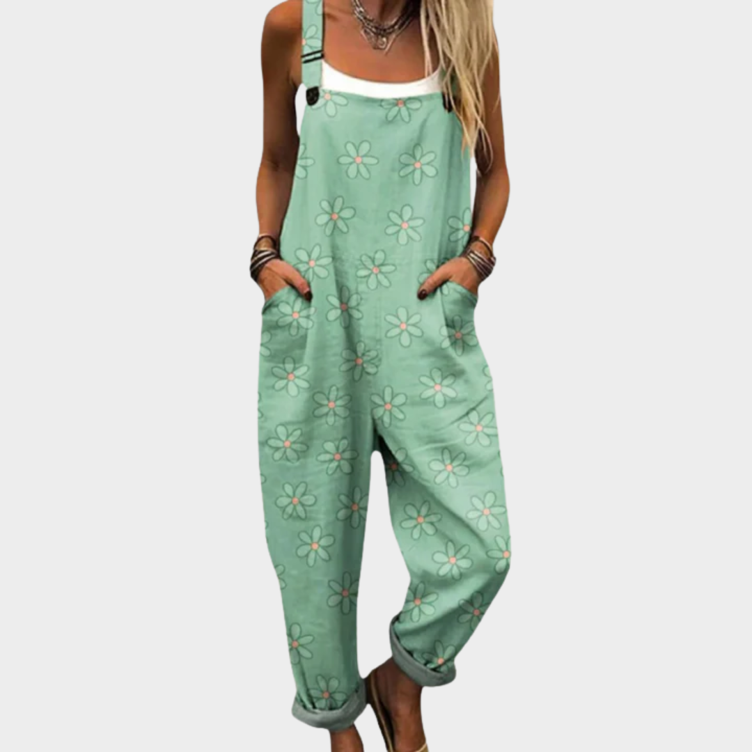 Annik – Gemusterte Latzhose – Bild 1