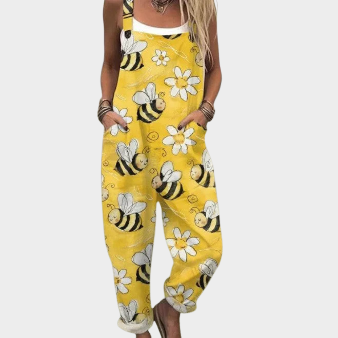 Celine – Bedruckte Latzhose – Bild 1