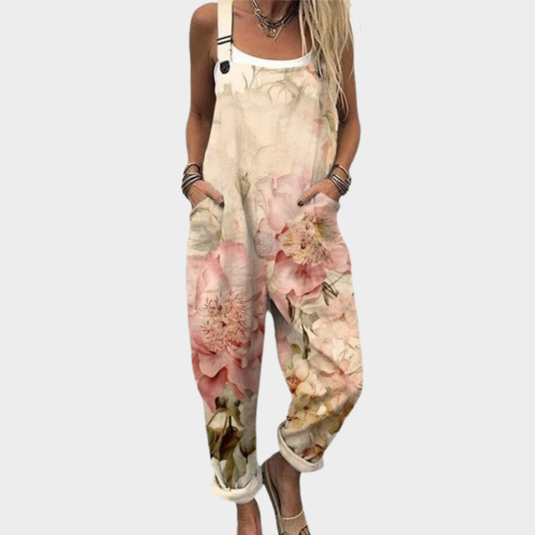 Edda – Latzhose in Beige – Bild 1