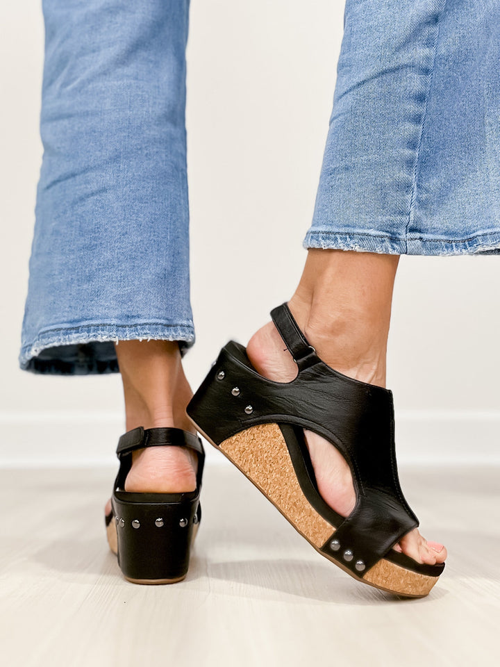 Briellae – Keilsandalette in matt und glitzernd – Bild 5
