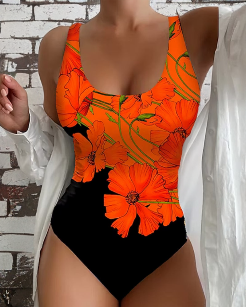 Livia – Badeanzug mit Blumenmuster – Bild 1