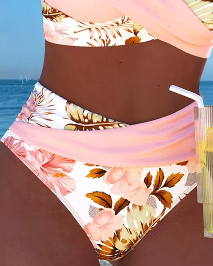 Valerie – Blumenbikini mit Schlitz – Bild 2
