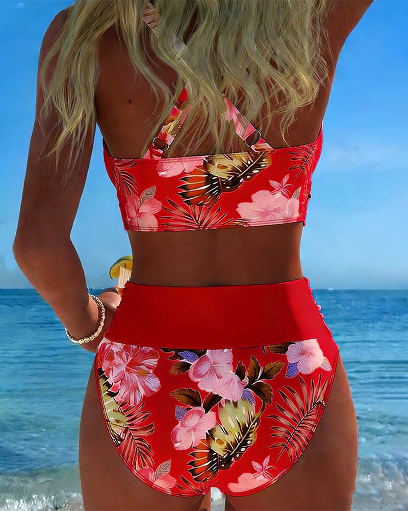 Valerie – Blumenbikini mit Schlitz – Bild 13