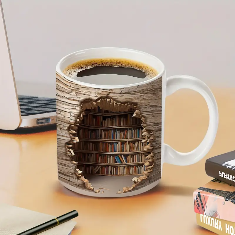 Charmante Bibliotheks-Tasse mit Wärmeaktivierung – Bild 2