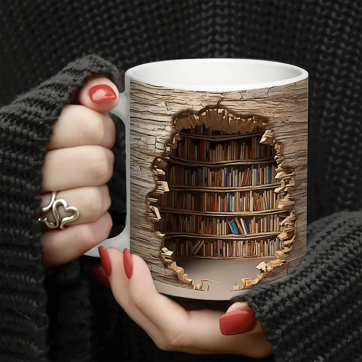 Charmante Bibliotheks-Tasse mit Wärmeaktivierung – Bild 4