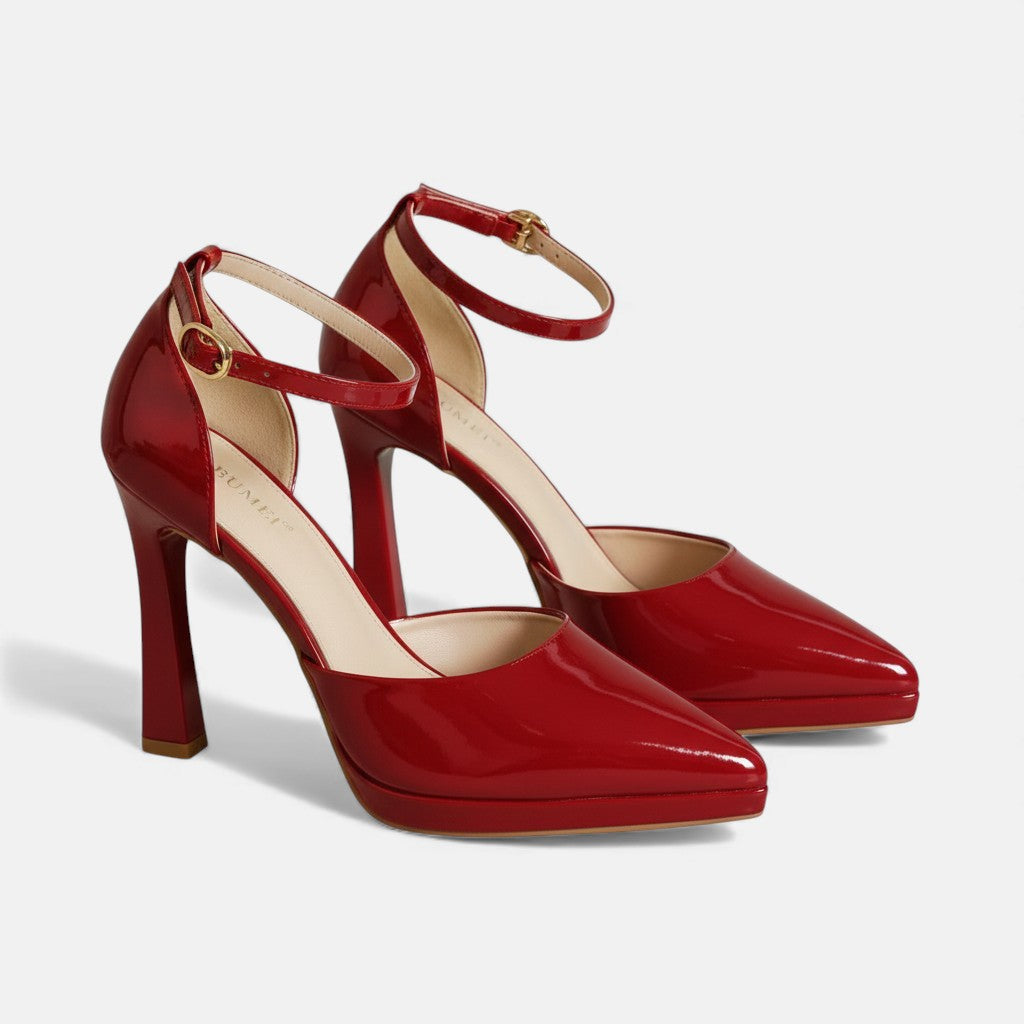Decollete – Klassische Pumps in Lederoptik – Bild 1