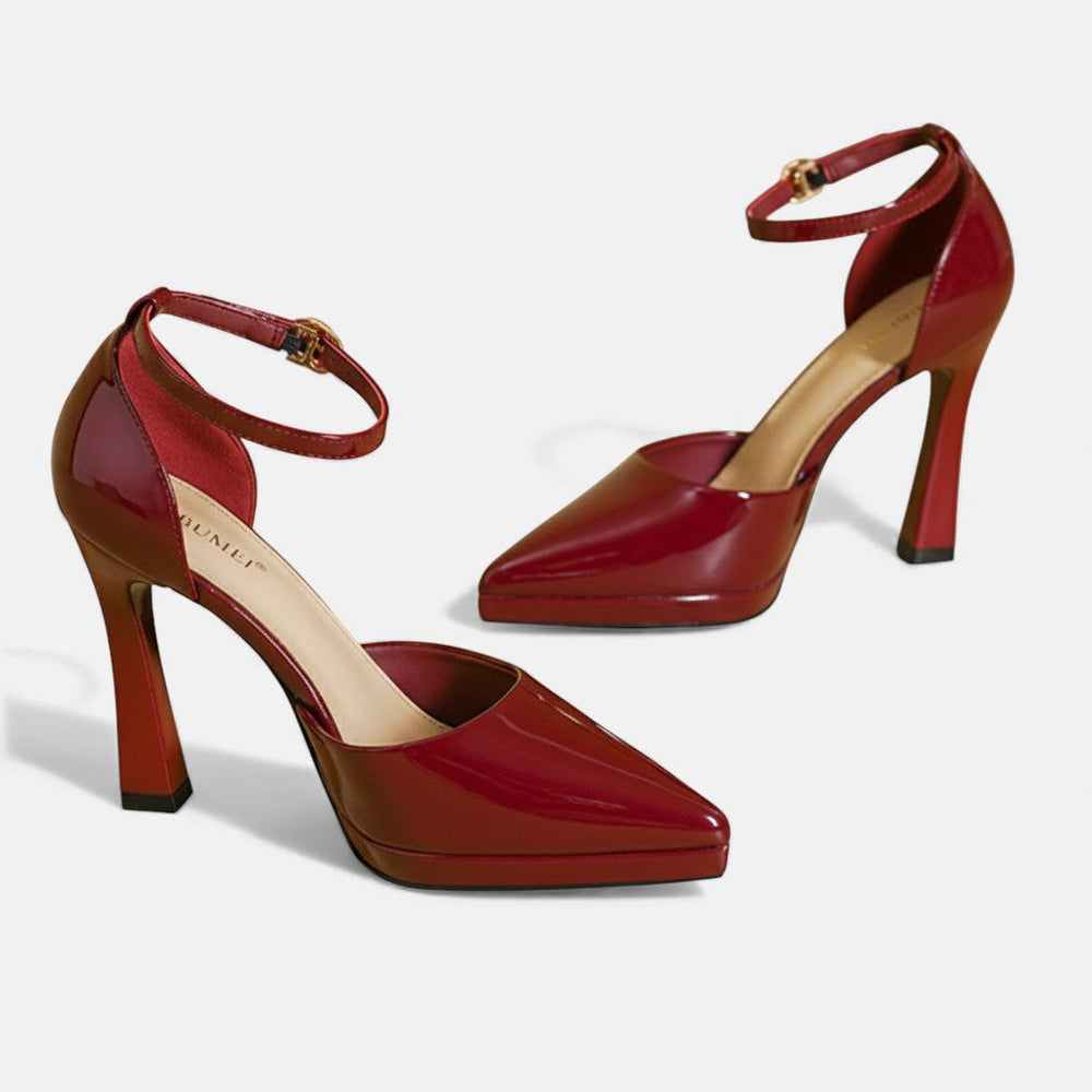 Decollete – Klassische Pumps in Lederoptik – Bild 2