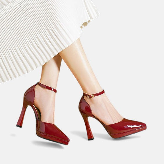 Decollete – Klassische Pumps in Lederoptik – Bild 4