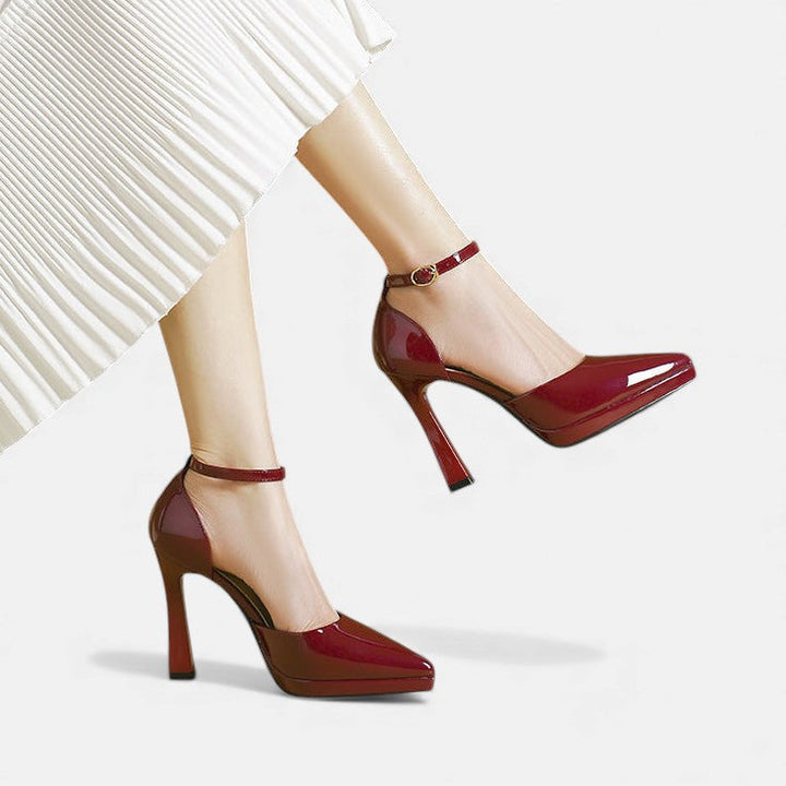 Decollete – Klassische Pumps in Lederoptik – Bild 5