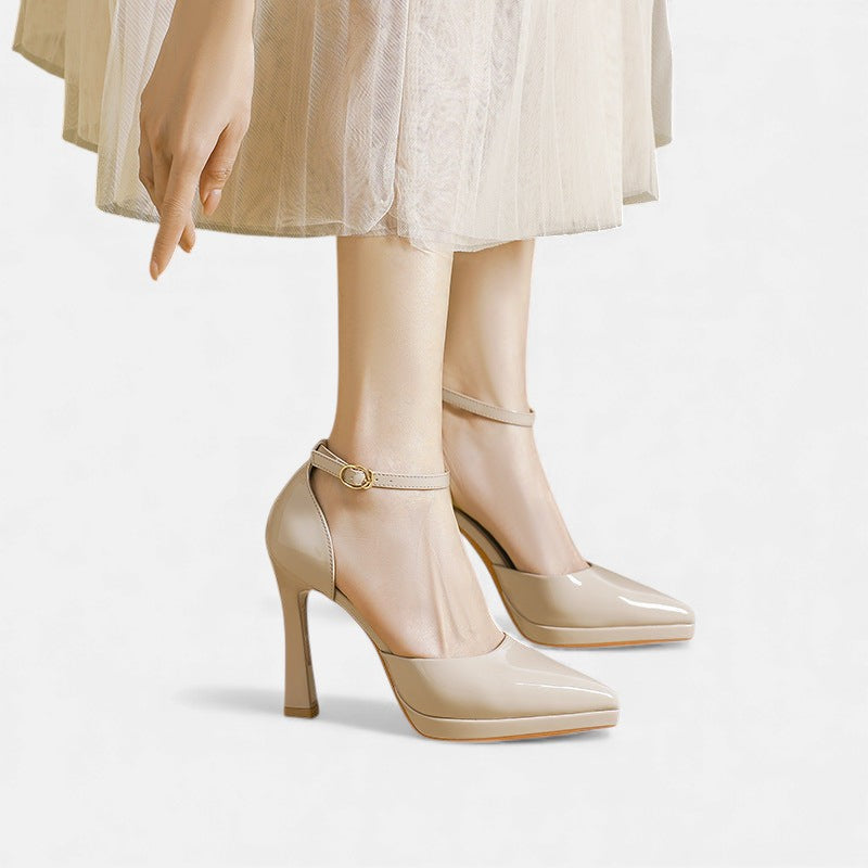 Decollete – Klassische Pumps in Lederoptik – Bild 7