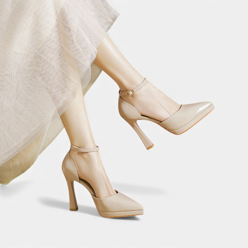 Decollete – Klassische Pumps in Lederoptik – Bild 9
