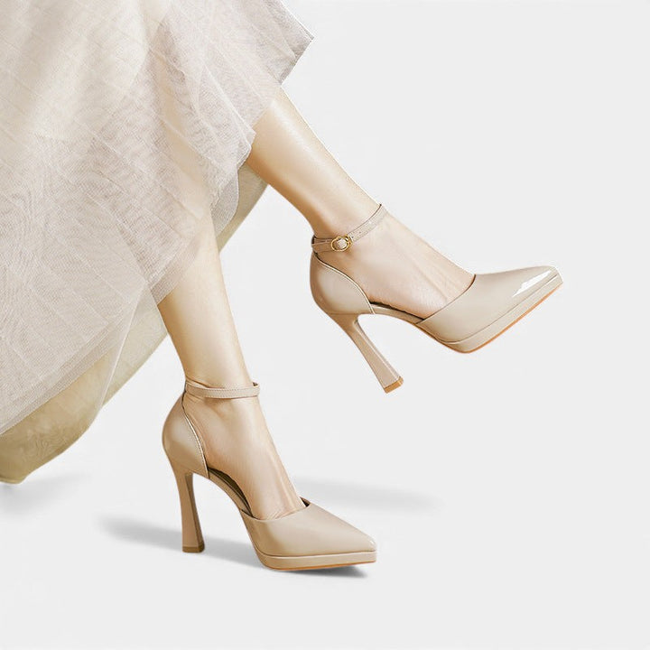 Decollete – Klassische Pumps in Lederoptik – Bild 9
