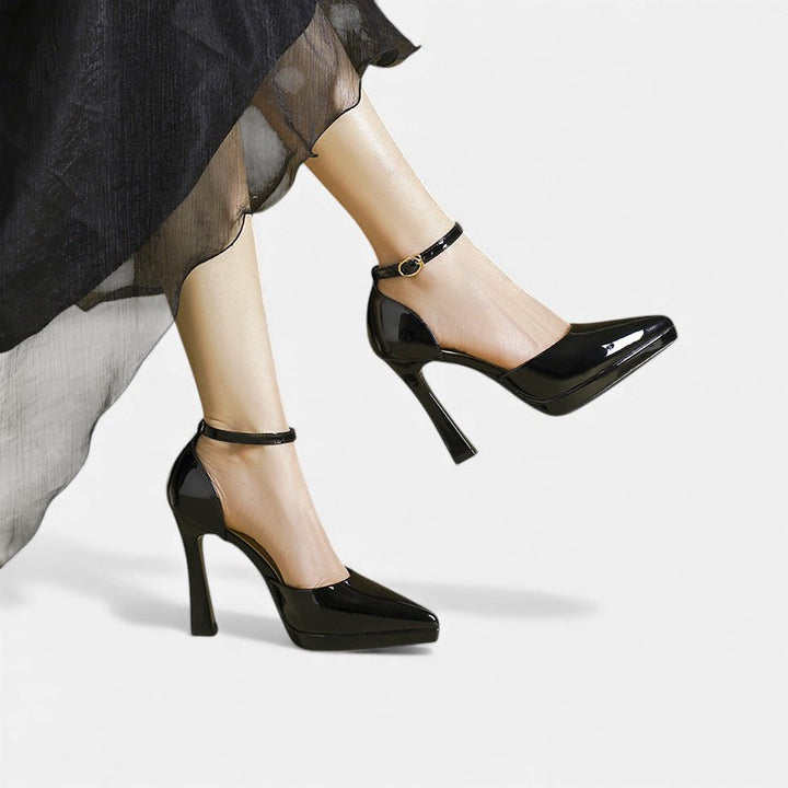 Decollete – Klassische Pumps in Lederoptik – Bild 12