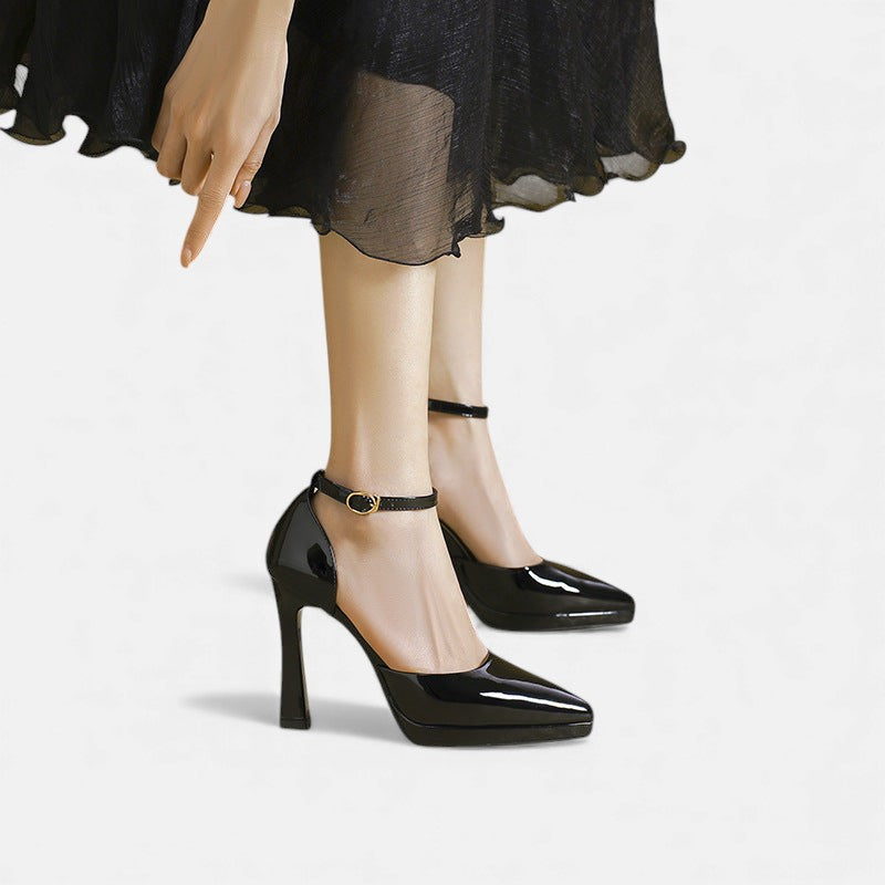 Decollete – Klassische Pumps in Lederoptik – Bild 14