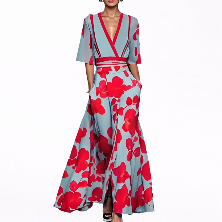 Edith – Elegantes Frühlings-Maxikleid – Bild 1