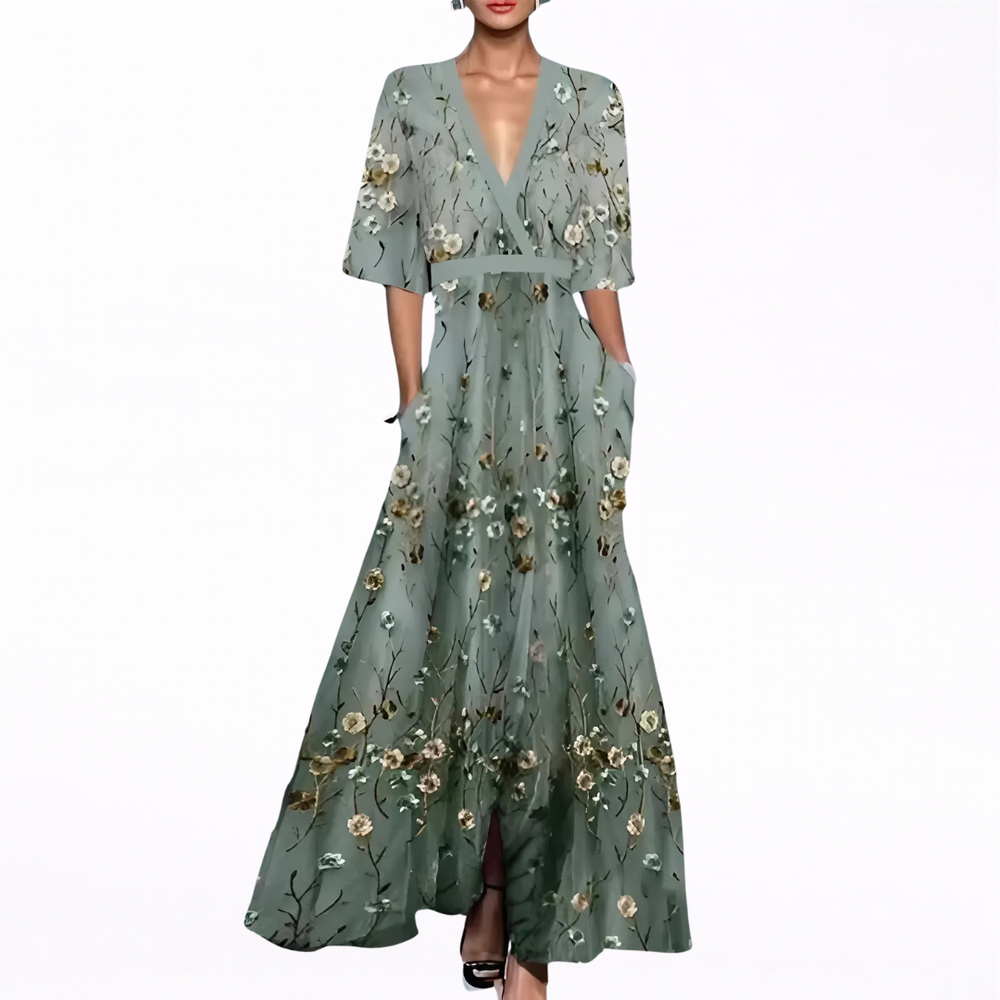 Edith – Elegantes Frühlings-Maxikleid – Bild 2