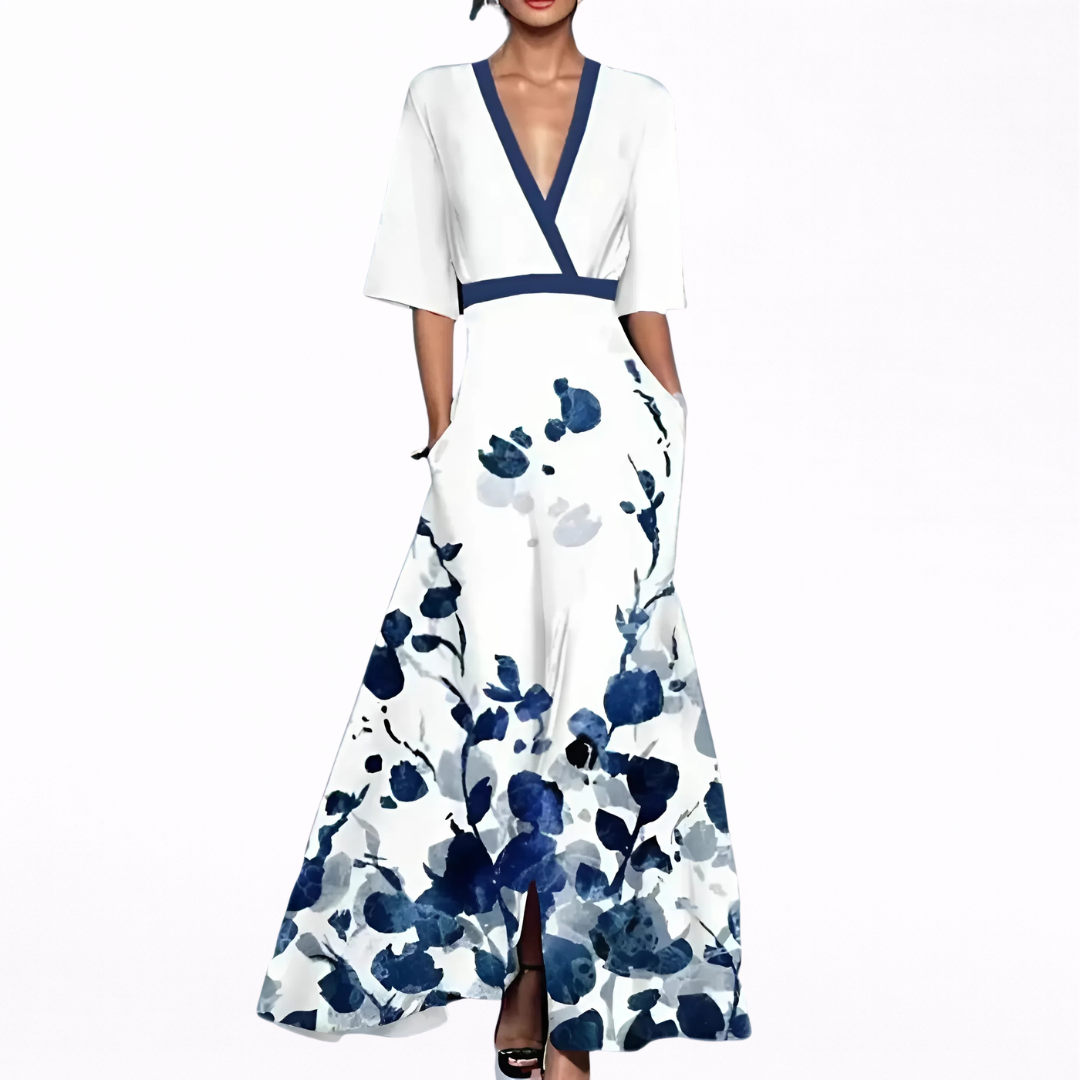 Edith – Elegantes Frühlings-Maxikleid – Bild 3