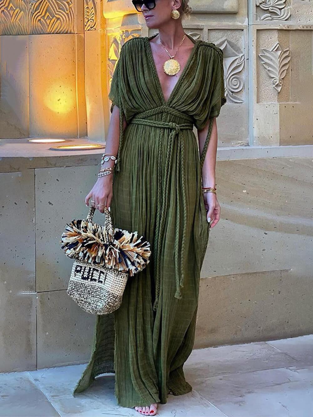 Elke – Maxikleid mit Schlitz – Bild 1