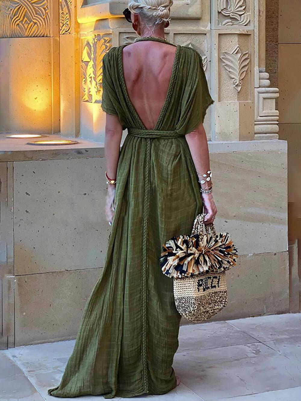 Elke – Maxikleid mit Schlitz – Bild 2