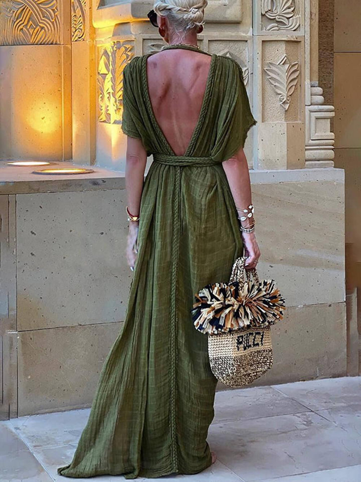 Elke – Maxikleid mit Schlitz – Bild 2