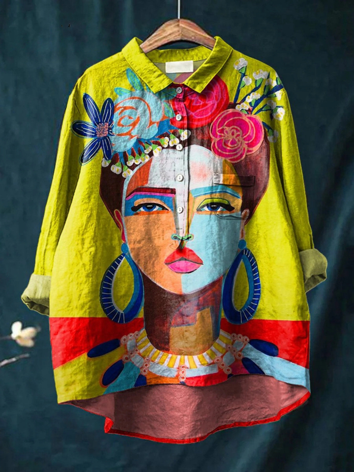 Franka – Farbenfrohes Kunstshirt – Bild 1
