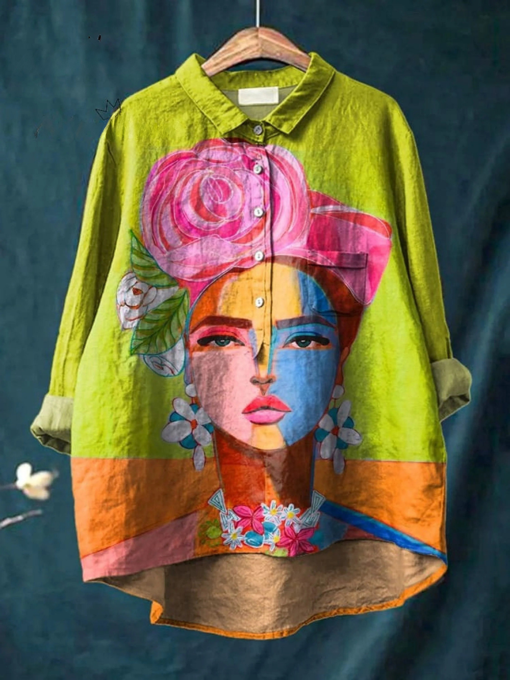 Franka – Farbenfrohes Kunstshirt – Bild 2