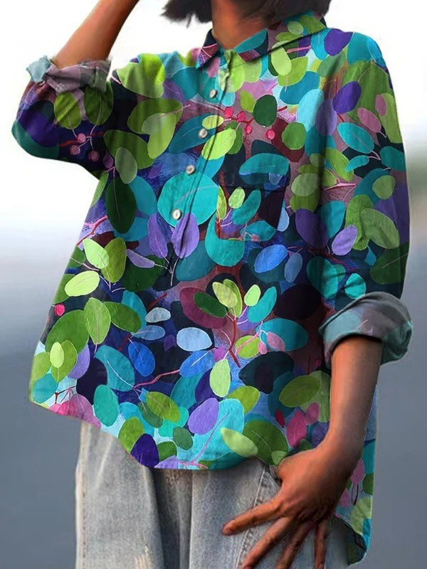 Gesa – Waldinspirierte Bluse – Bild 2
