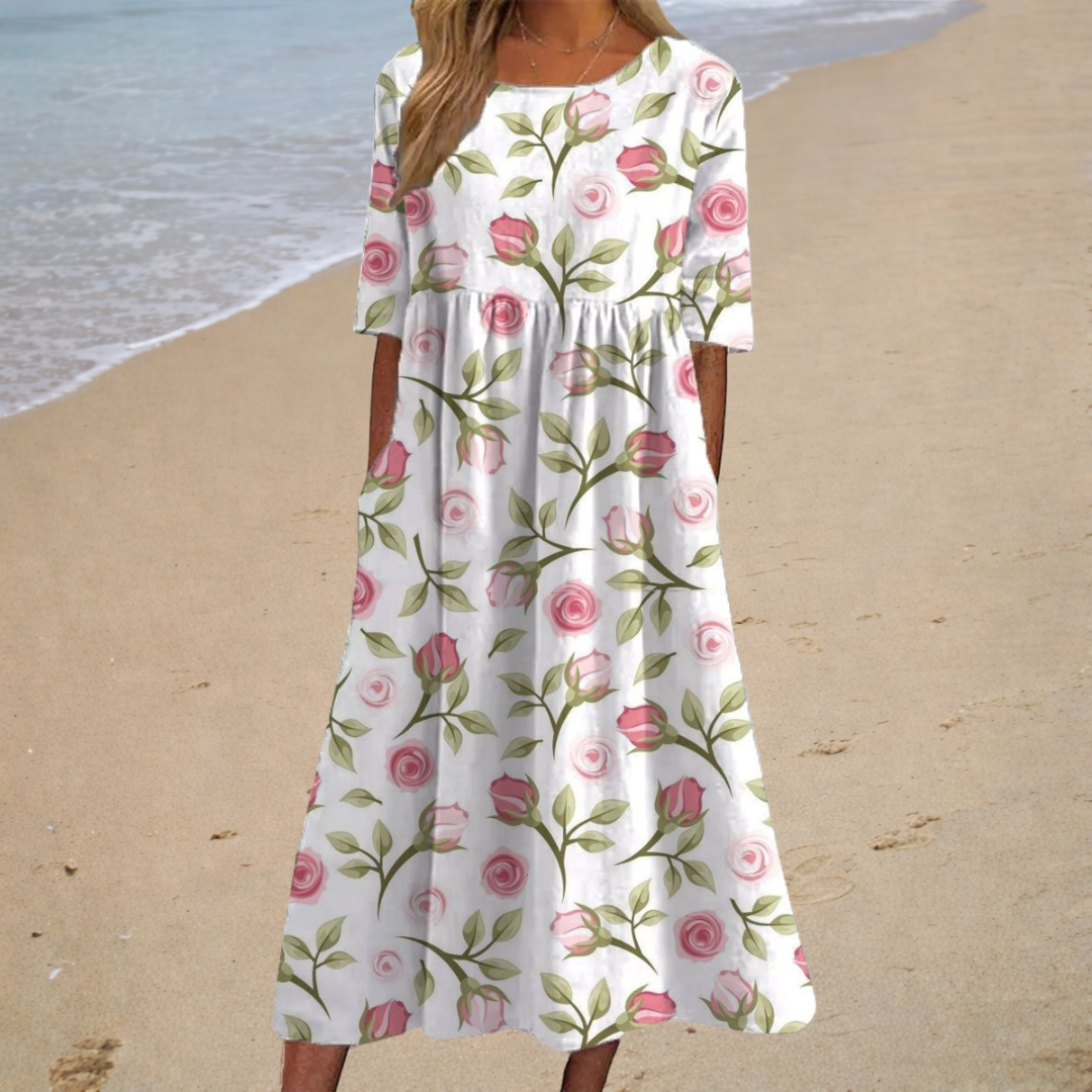 Inga – Fließendes Maxikleid – Bild 1