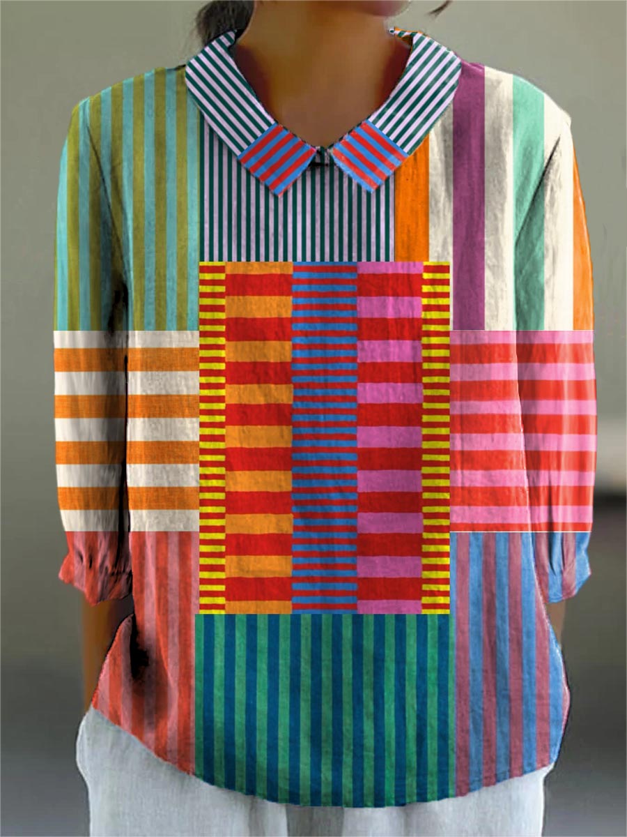 Aurelia – Künstlerische Printbluse – Bild 1