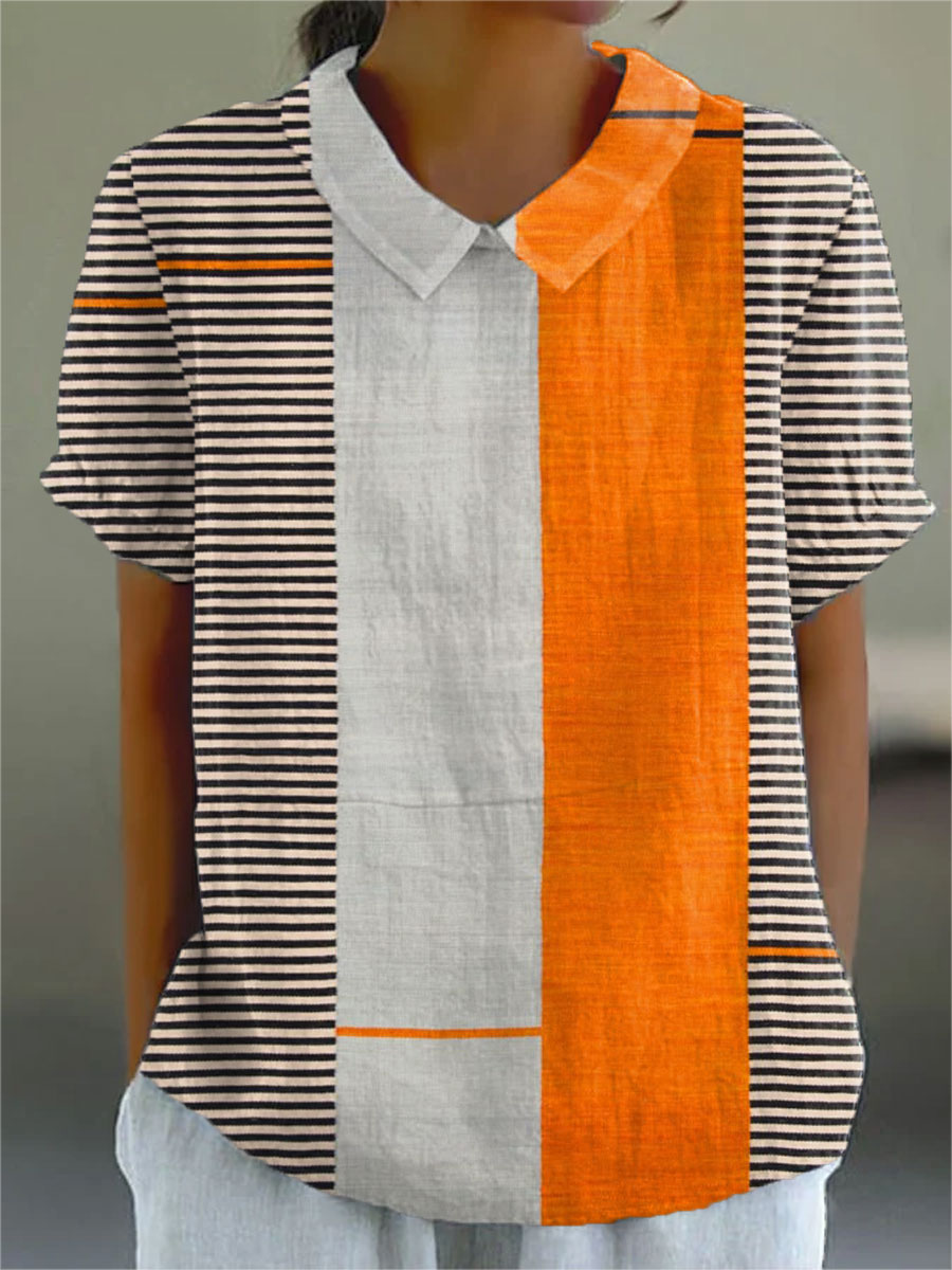 Astrid – Bluse im Colour-Block-Stil – Bild 1