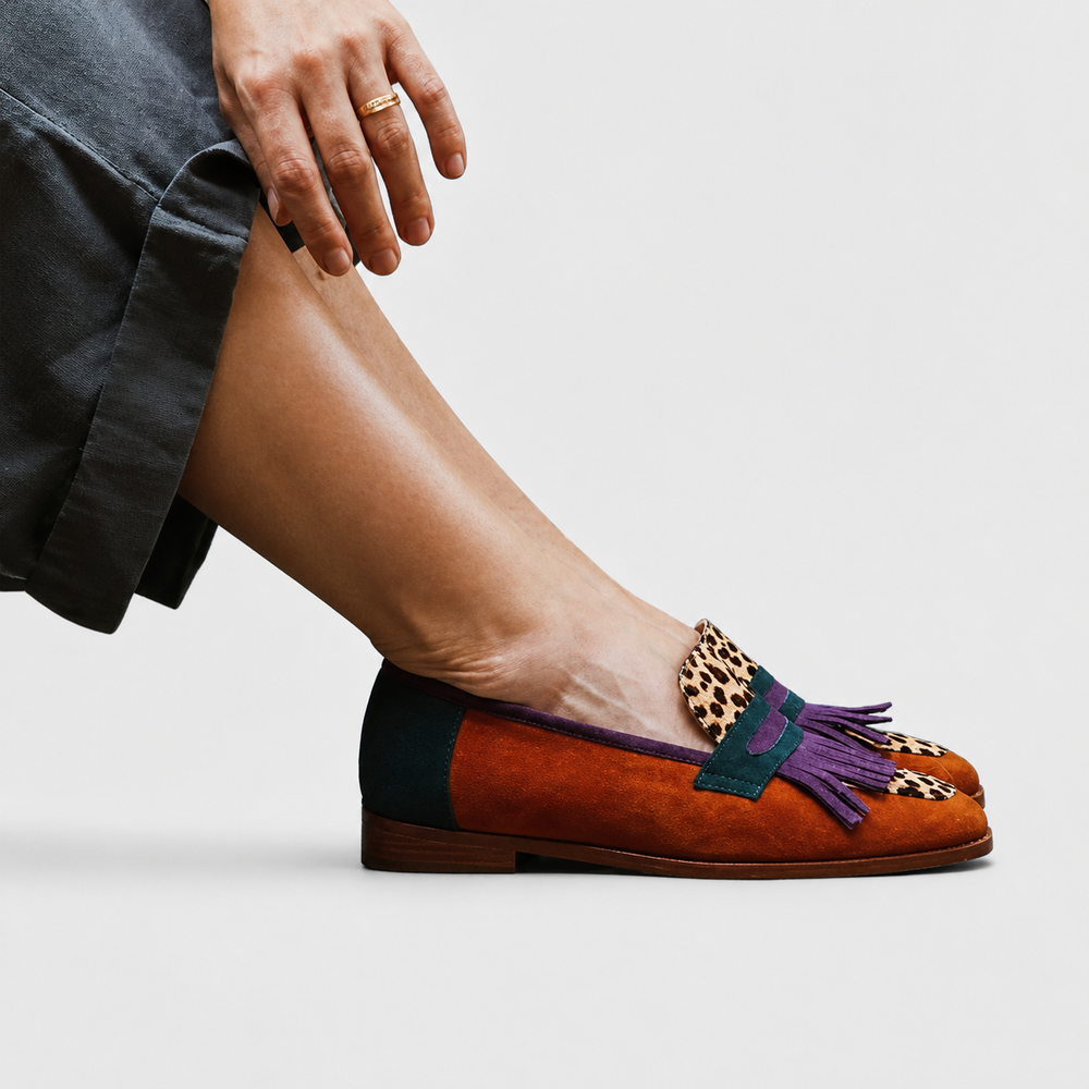 Fallon – Braune Leo-Loafer – Bild 2