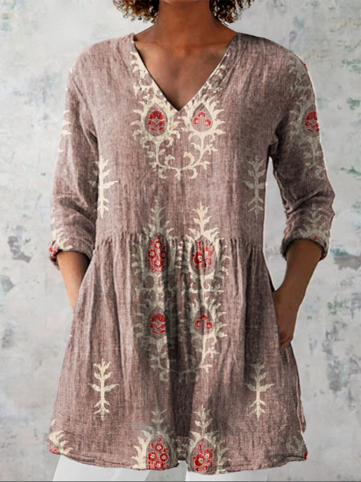 Frederike – Lange Bluse in Wunschfarbe – Bild 5
