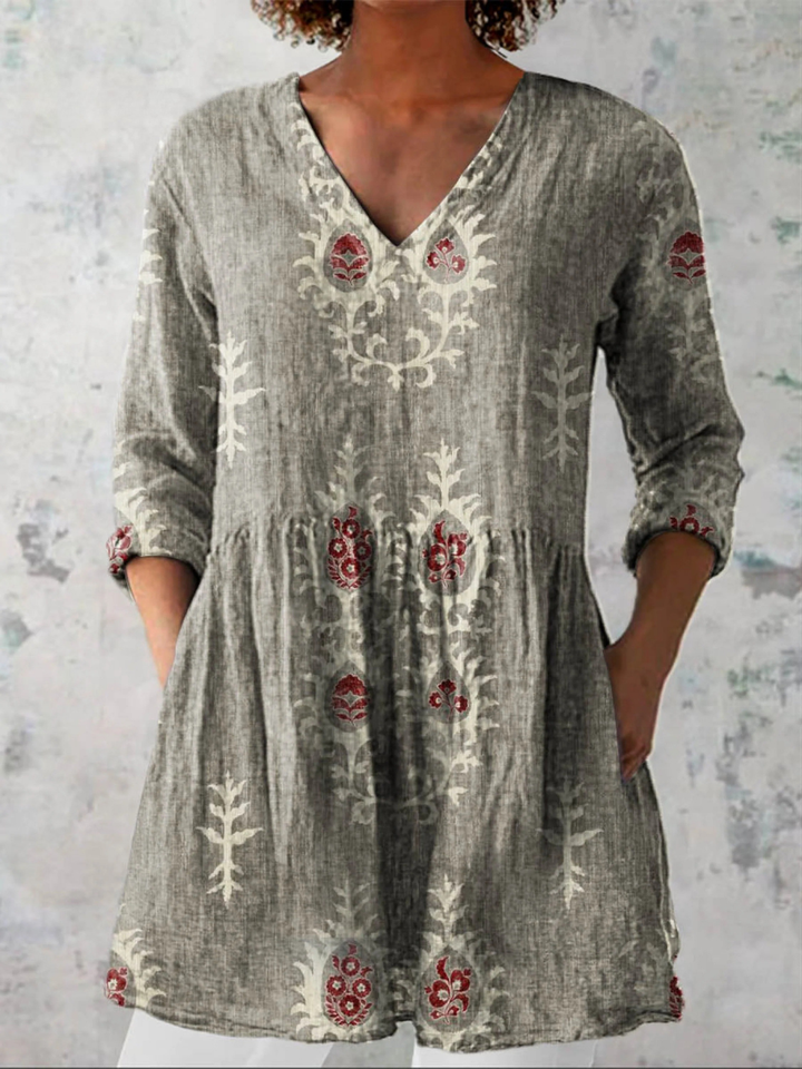 Frederike – Lange Bluse in Wunschfarbe – Bild 6