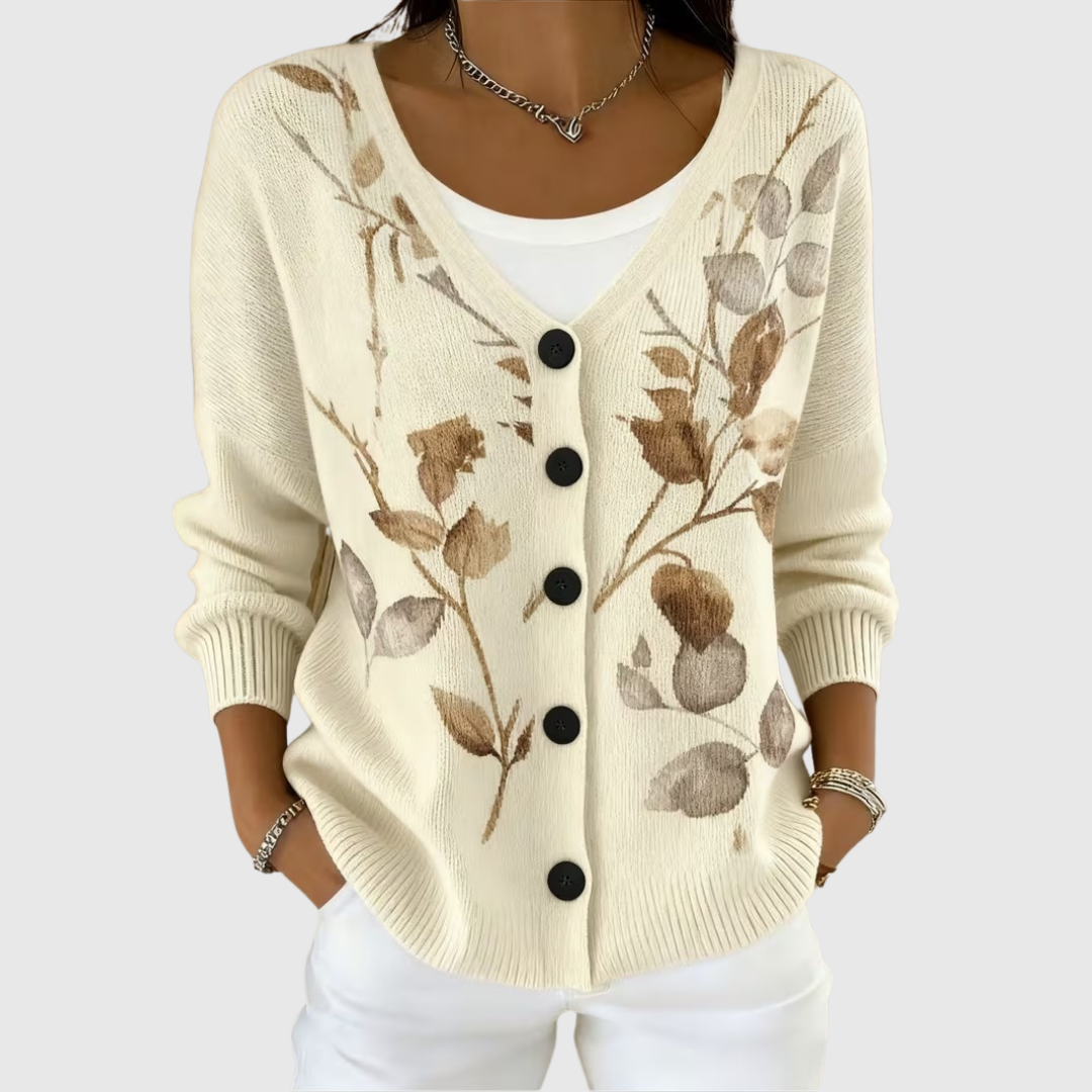Clara – Klassischer Strickcardigan mit Knöpfen – Bild 1