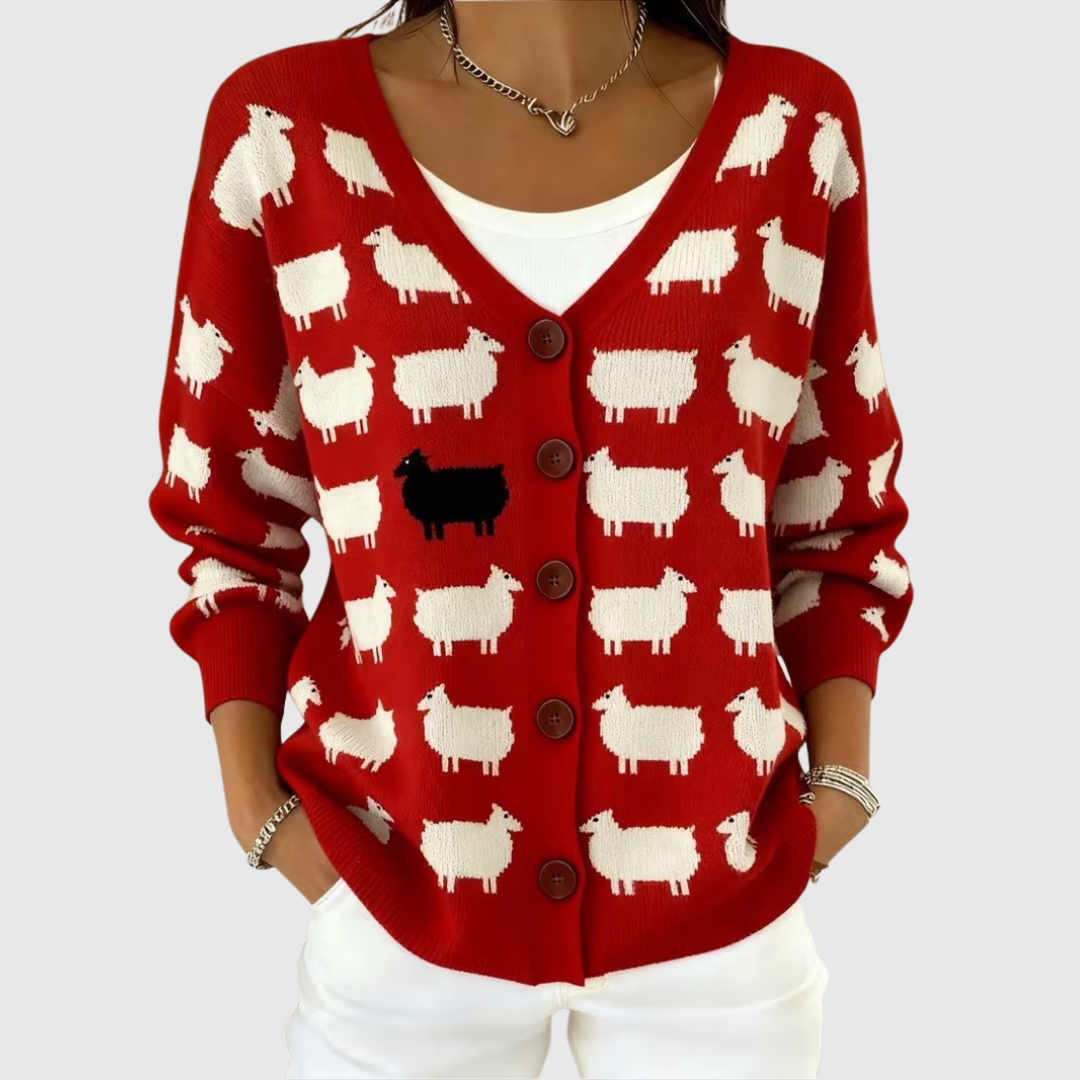 Fenja – Schlichter Strickcardigan – Bild 1