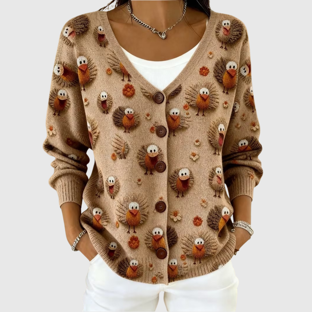 Greta – Bequemer geknöpfter Strickcardigan – Bild 1