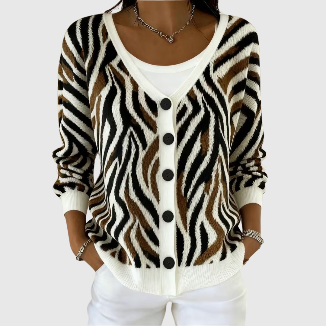 Elisa – Sanfter Knopfcardigan – Bild 1