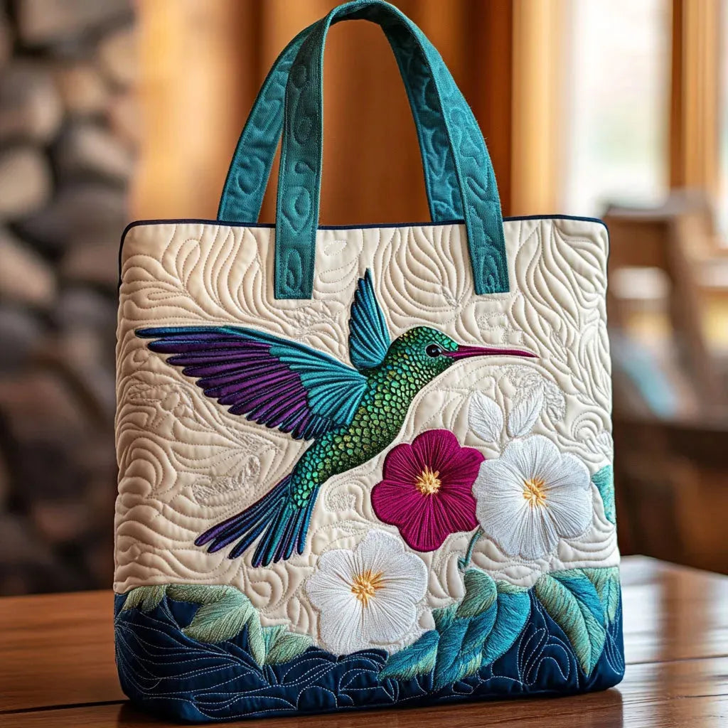 Gestepptes Blumenhandtasche – Bild 1