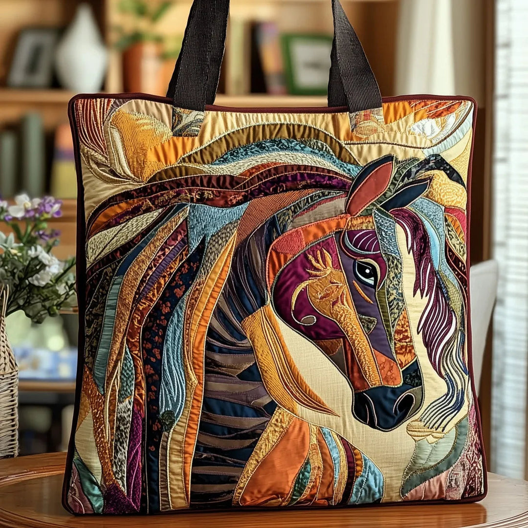 Handgefertigte Mosaik-Pferdetasche – Bild 1
