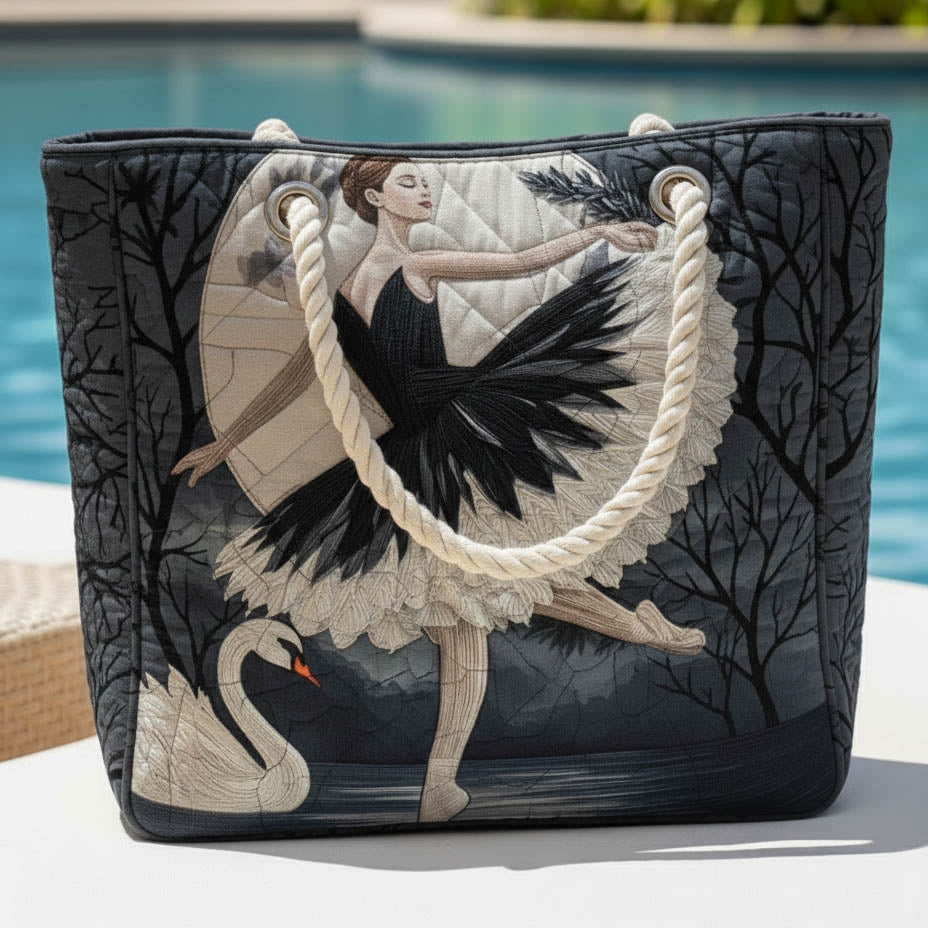 Handgefertigte Strandtasche | Elegante Ballerina – Bild 2