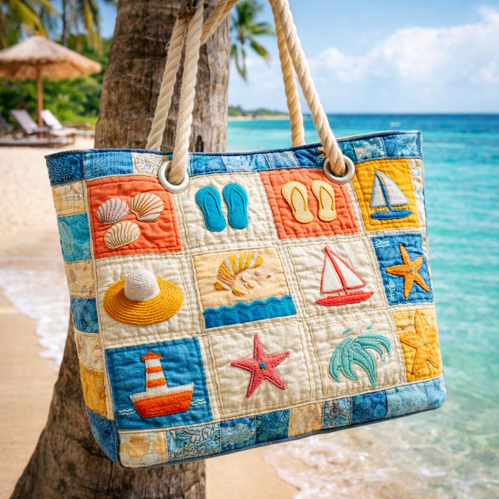 Handgemachte Strandtasche – Bild 1
