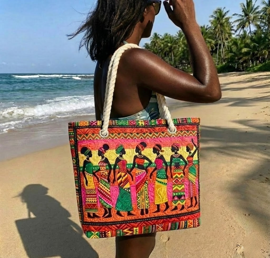 Handgemachte Strandtasche | Melanin Queens – Bild 1