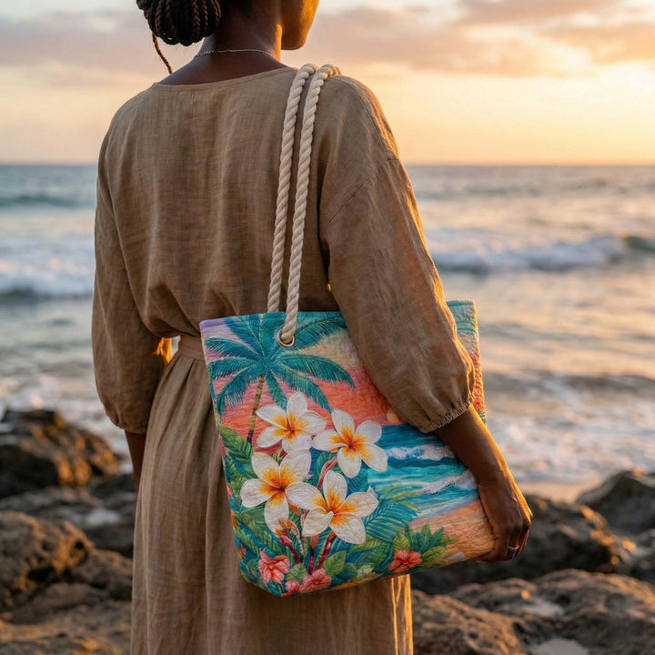 Handgemachte Strandtasche | Tropischer Geist – Bild 3
